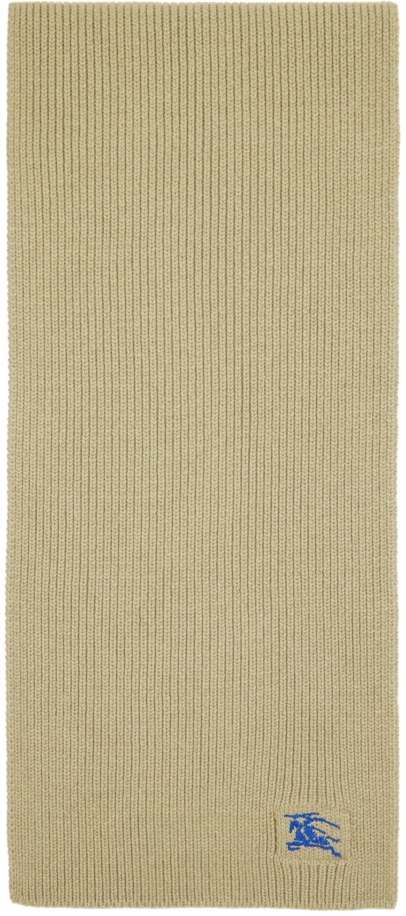 Halsduk Burberry Ribbed Cashmere Scarf Taupe Beige | 8085772, 0