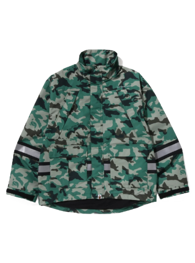 Jacka BAPE Woodland Camo Relaxed Fit Safety Jacket Grön | 1J30-140-003