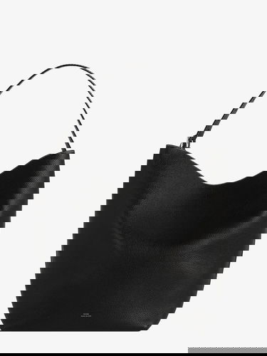 Tygpåse TOTEME Toteme Women's Black Leather Shoulder Bag Svart | 234WAL853LE0030001, 0