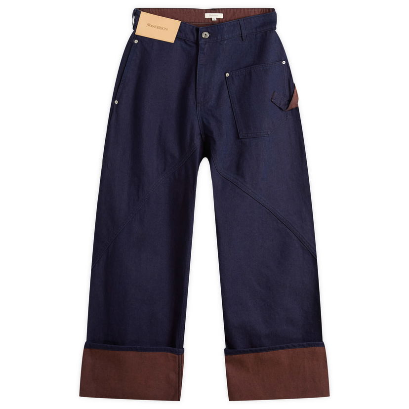 Jeans JW Anderson JW Anderson Turn Up Twisted Workwear Jeans Size 30 Mörkblå | DT0120-PG1836-807