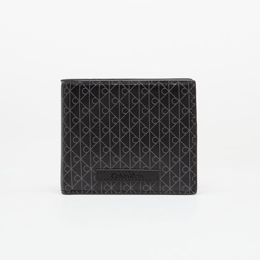 Plånbok CALVIN KLEIN Calvin Klein Emblem Aop Billfold Wallet Svart | LV04D1085G UB1
