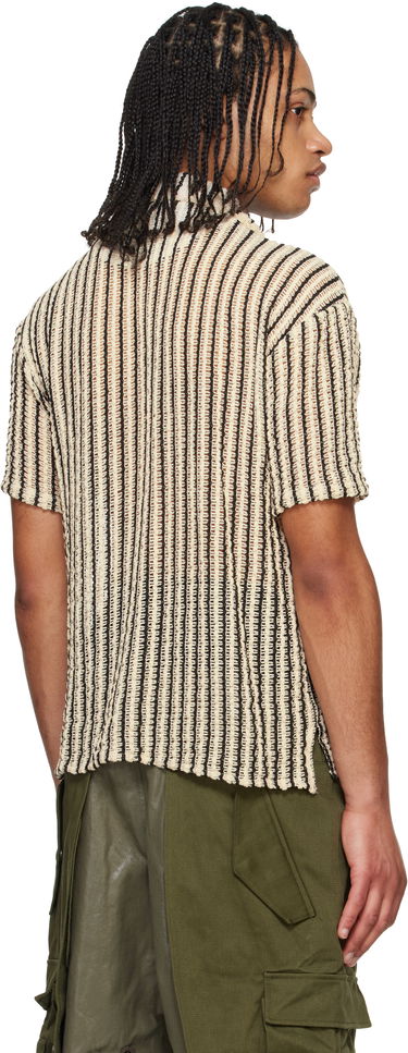 Skjorta Andersson Bell Andersson Bell Sheer Knit Striped Shirt Beige | atb1235m, 2