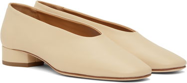 Kläder Aeyde Aeyde Delia Leather Ballerina Flats Beige | A11-FL-GLVR25BL18-FW24-957-007, 3