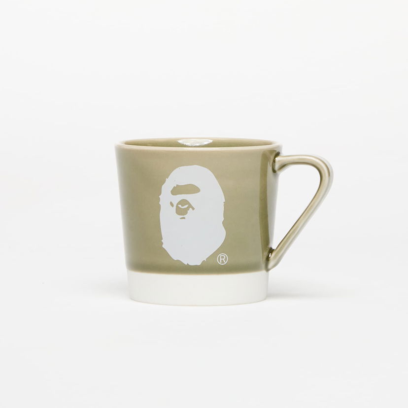 Heminredning BAPE A BATHING APE Logo Porcelain Mug Grön | 001KAK801011M GRN