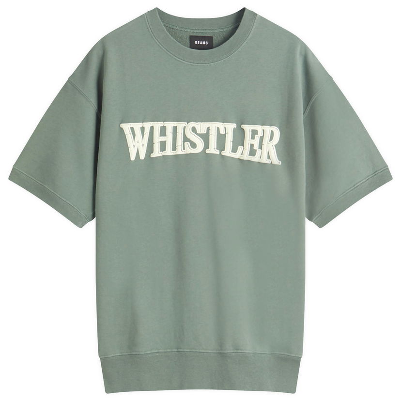 T-shirt BEAMS BEAMS Men's Whistler Print Short Sleeve Sweatshirt Grön | 1103-0054-146-65