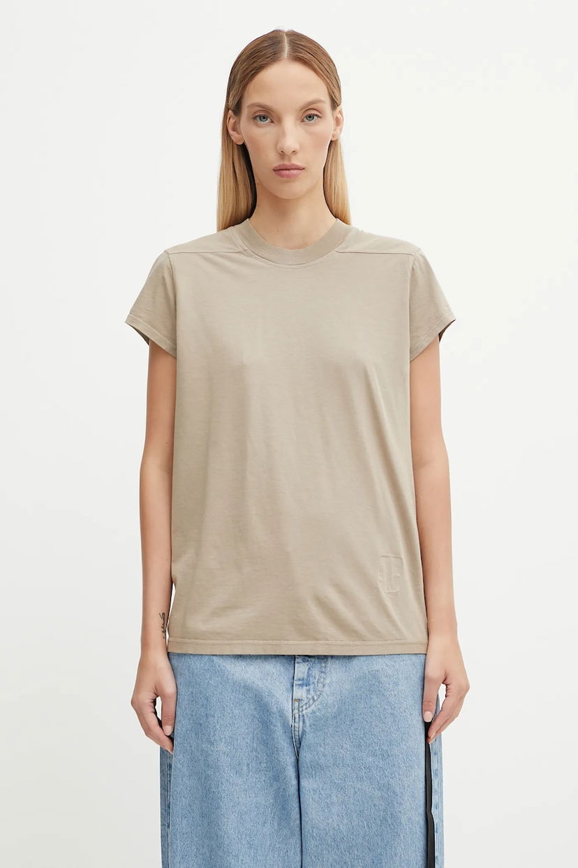 T-shirt Rick Owens Rick Owens DRKSHDW Small Level T-Shirt Beige | DS02E7208.RN