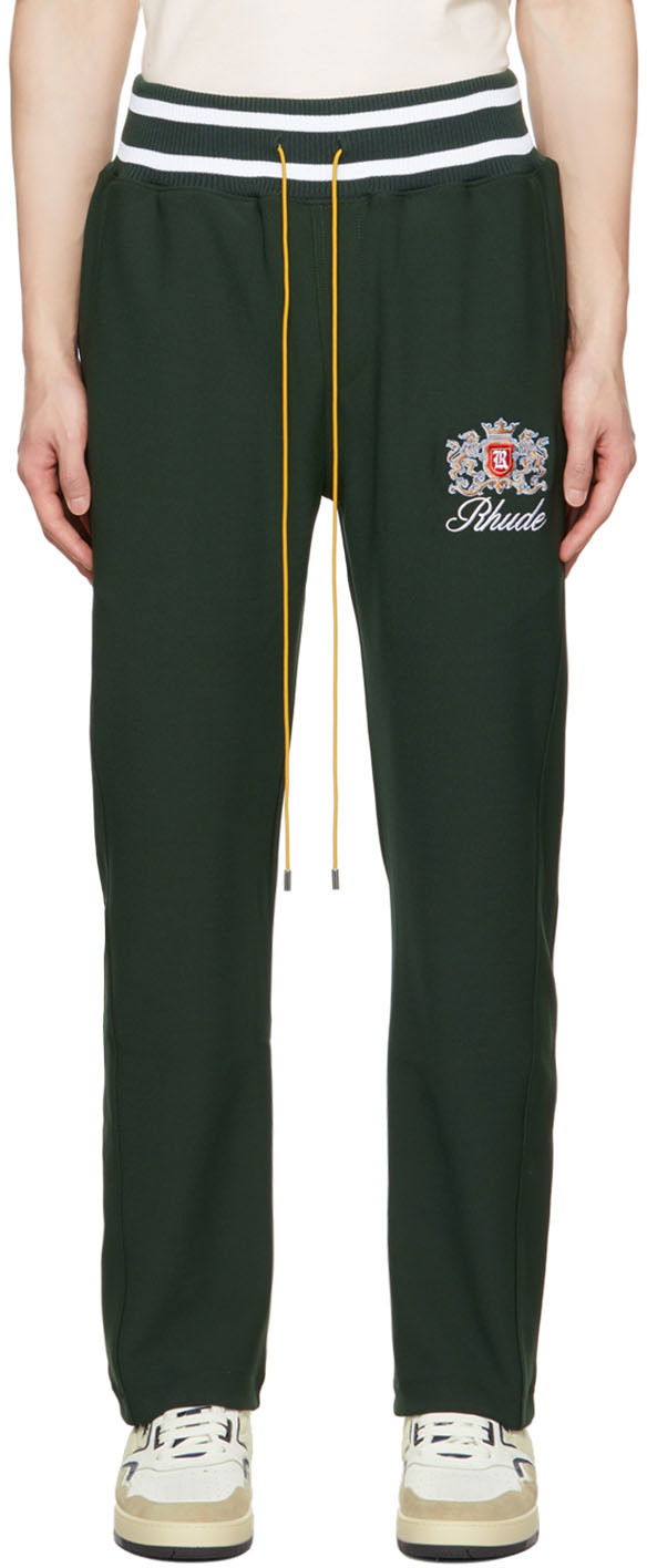 Träningsbyxor Rhude Rhude Embroidered Lounge Pants Grön | RHPF22PA08370480