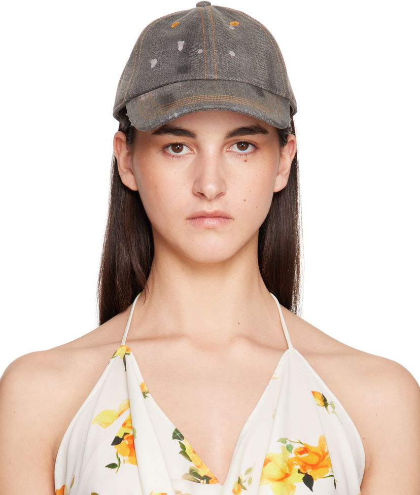 Keps Acne Studios Acne Studios Denim Baseball Cap Grå | C40405-