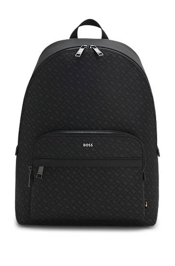 Ryggsäck BOSS BOSS Monogram Backpack Svart | 50552571