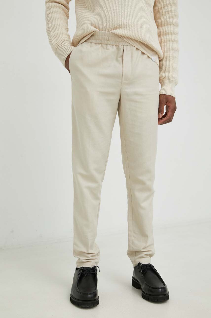Byxor och jeans Samsoe Samsoe Smithy Trousers Beige | M23100079, 0