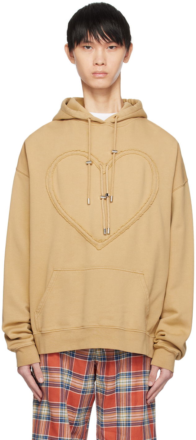 Sweatshirt Collina Strada Collina Strada Heart Hoodie Beige | XX8754, 0