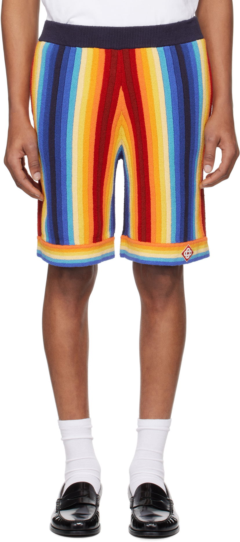 Shorts Casablanca Casablanca Gradient Stripe Towelling Shorts Flerfärgad | MS25-KW-924-01