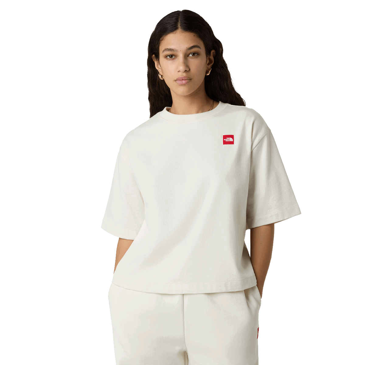 T-shirt The North Face RedBox S/S Boxy Tee Beige | NF0A8EG6QLI1, 0