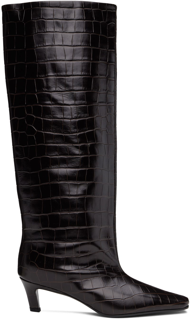 Kläder TOTEME TOTEME 'The Wide Shaft' Knee-High Boots Brun | 231-913-847