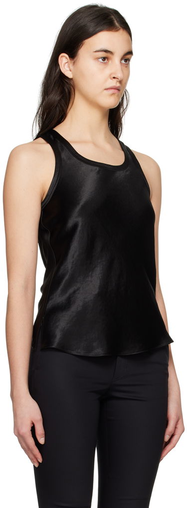 Linne Helmut Lang Scoop Neck Tank Top Svart | N01HW508, 1