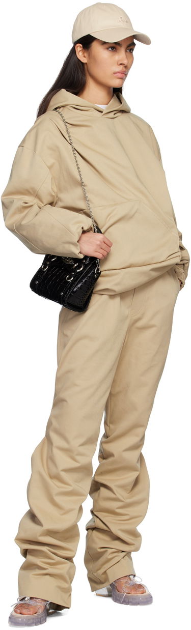 Byxor We11done We11done Banded Shirring Trousers Beige | WD-PT1-23-296-U-BG, 3