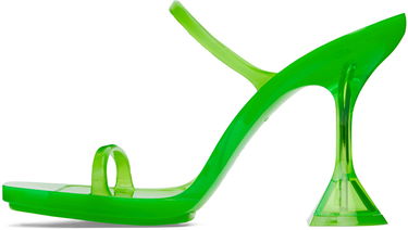 Tillbehör Amina Muaddi Amina Muaddi Brito Slipper Heeled Sandals Grön | 11S333533BRI, 2