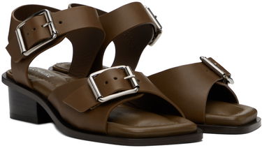 Sneakers och skor LEMAIRE Square Heeled Sandals Brun | FO0030 LL196, 3