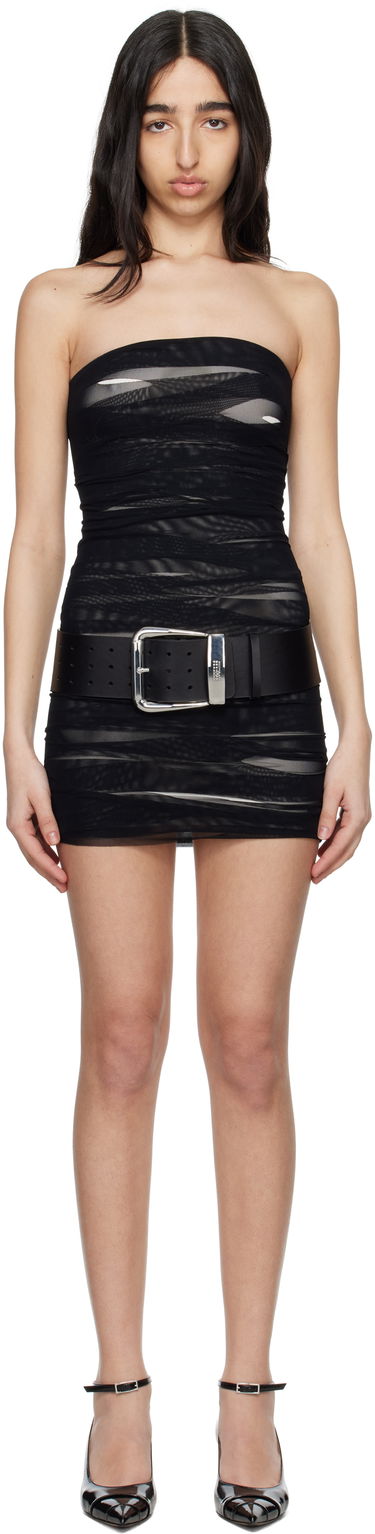 Klä Maison Margiela MM6 Maison Margiela Elastic Jersey Mesh Mini Dress Svart | S62DA0037 S24423, 0