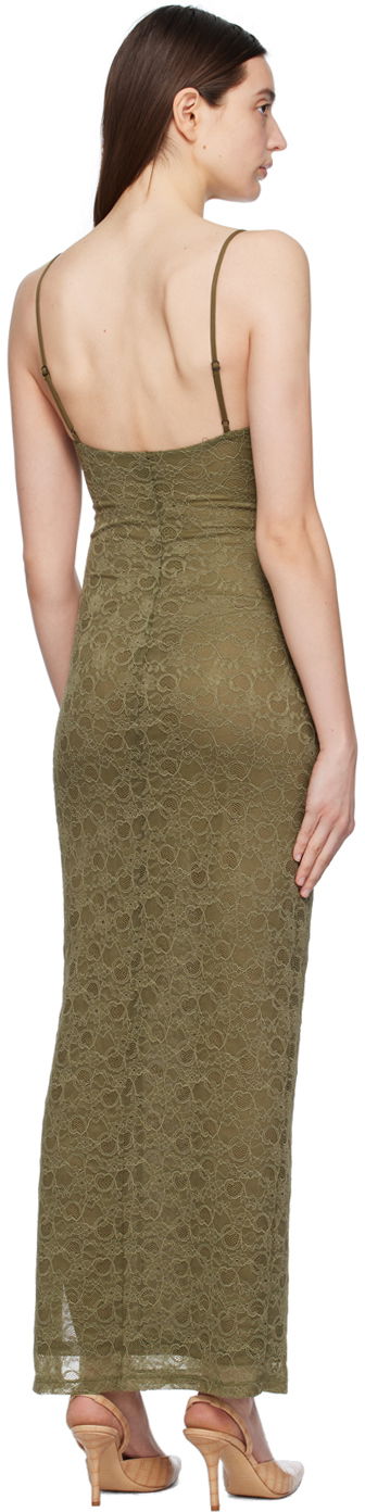 Klä Miaou Miaou Thais Lace Maxi Dress Grön | 5019SLHUN, 2