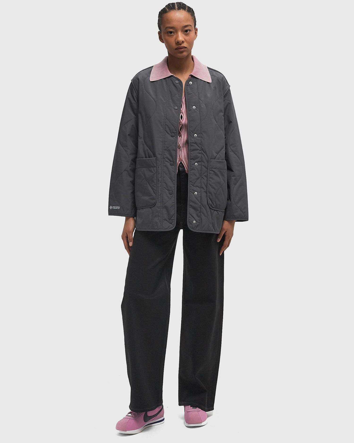 Vindjacka Samsoe Samsoe Samsøe & Samsøe Saya Windbreaker Jacket L Grå | F24200019-IRON-GATE, 1