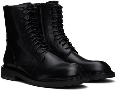 Kläder Ann Demeulemeester Ann Demeulemeester Danny Leather Boots Svart | 2201-M-C01-380-099, 3