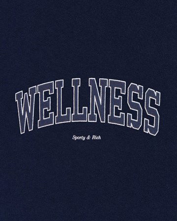 Sweatshirt Sporty & Rich Wellness Ivy Cropped Hoodie Mörkblå | HC851NA, 1