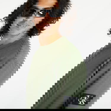 Sweatshirt CALVIN KLEIN Badge Crew Sweat Thyme Grå | J30J323426LLP, 3