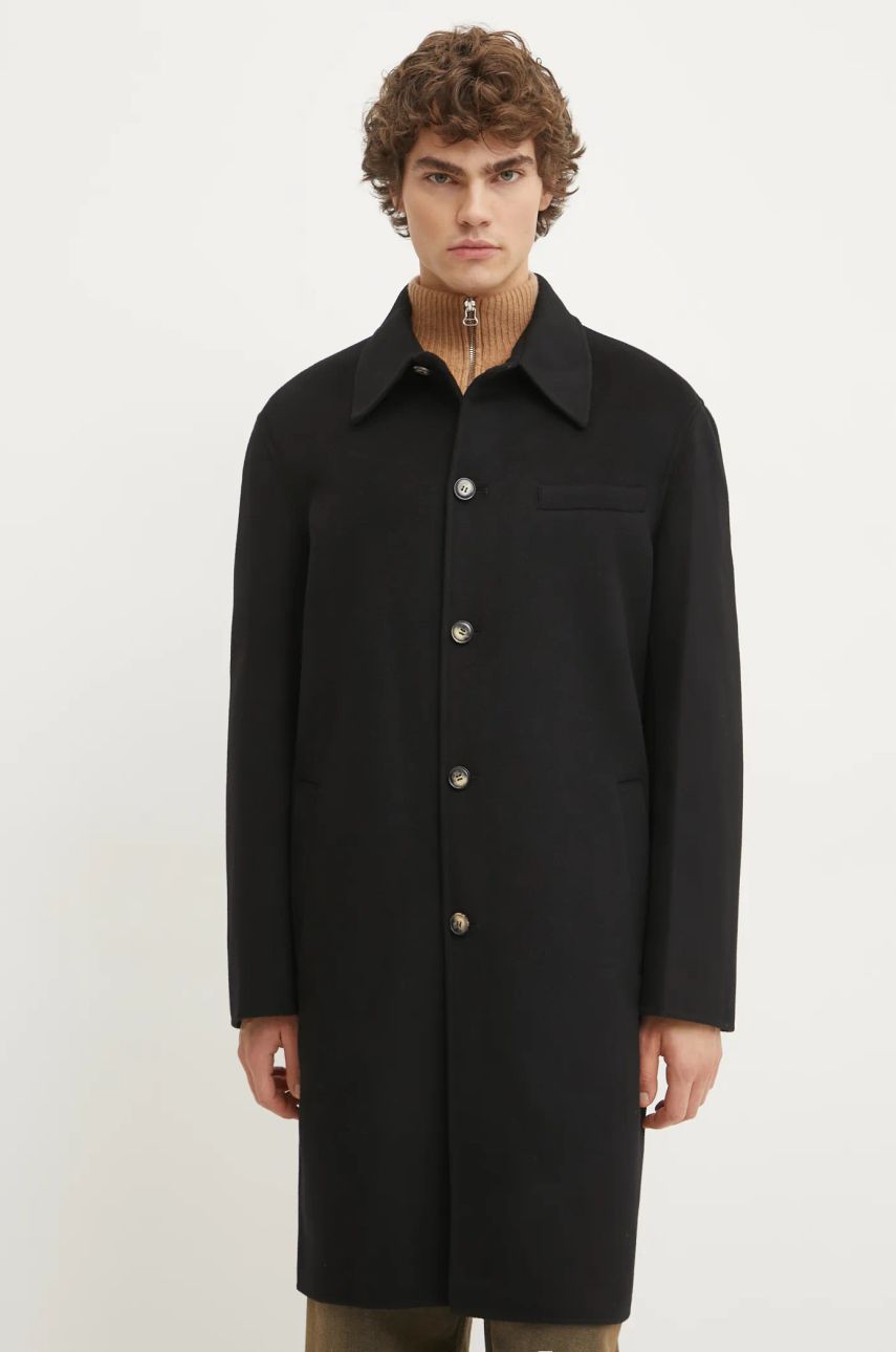 Rockar Nanushka Nanushka JANNO Oversize Wool Coat Svart | NM24CROW01799, 0