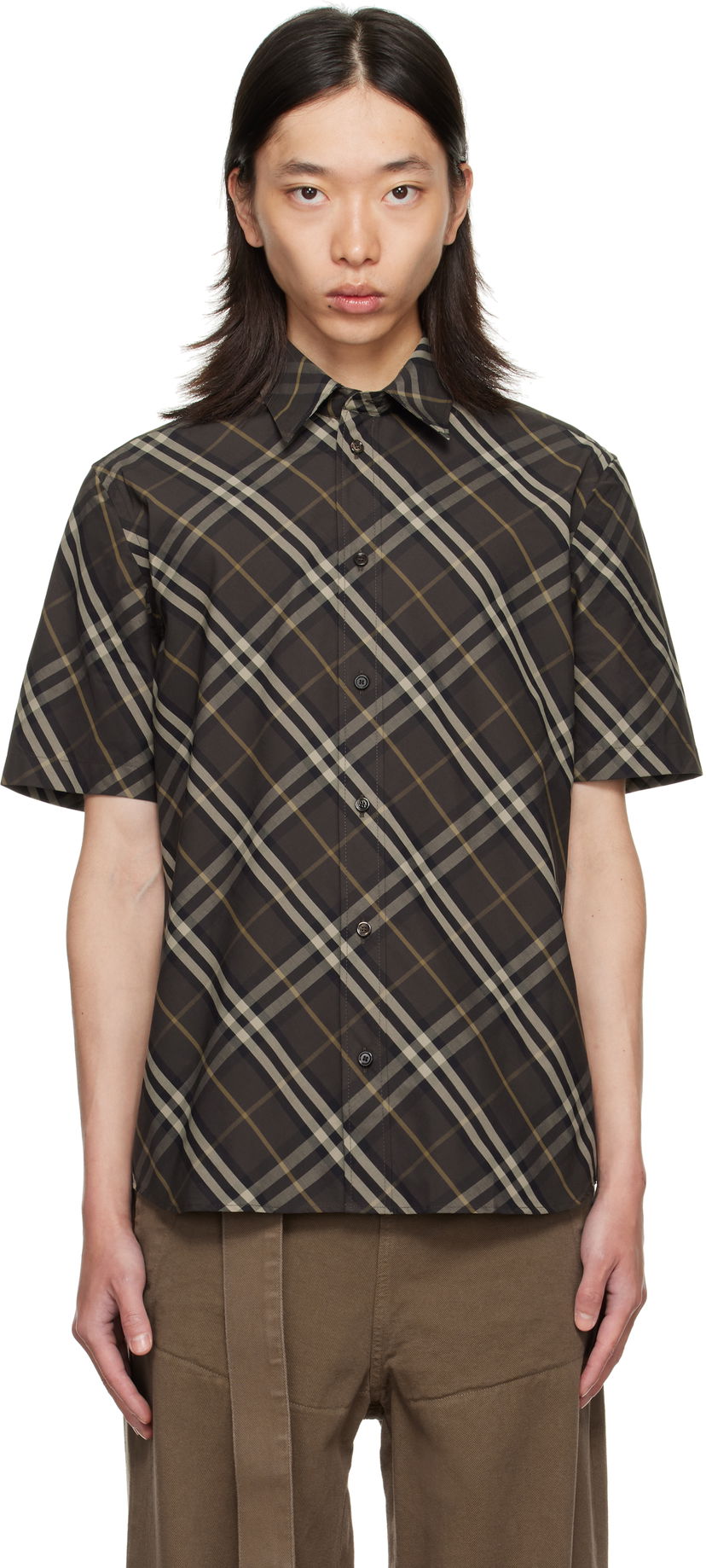 Skjorta Burberry Burberry Relaxed Fit Check Cotton Shirt Brun | 8116127