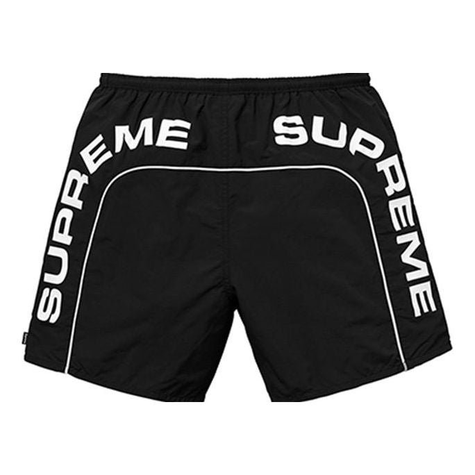 Badkläder Supreme Arc Logo Water Shorts Svart | SUP-SS18-297
