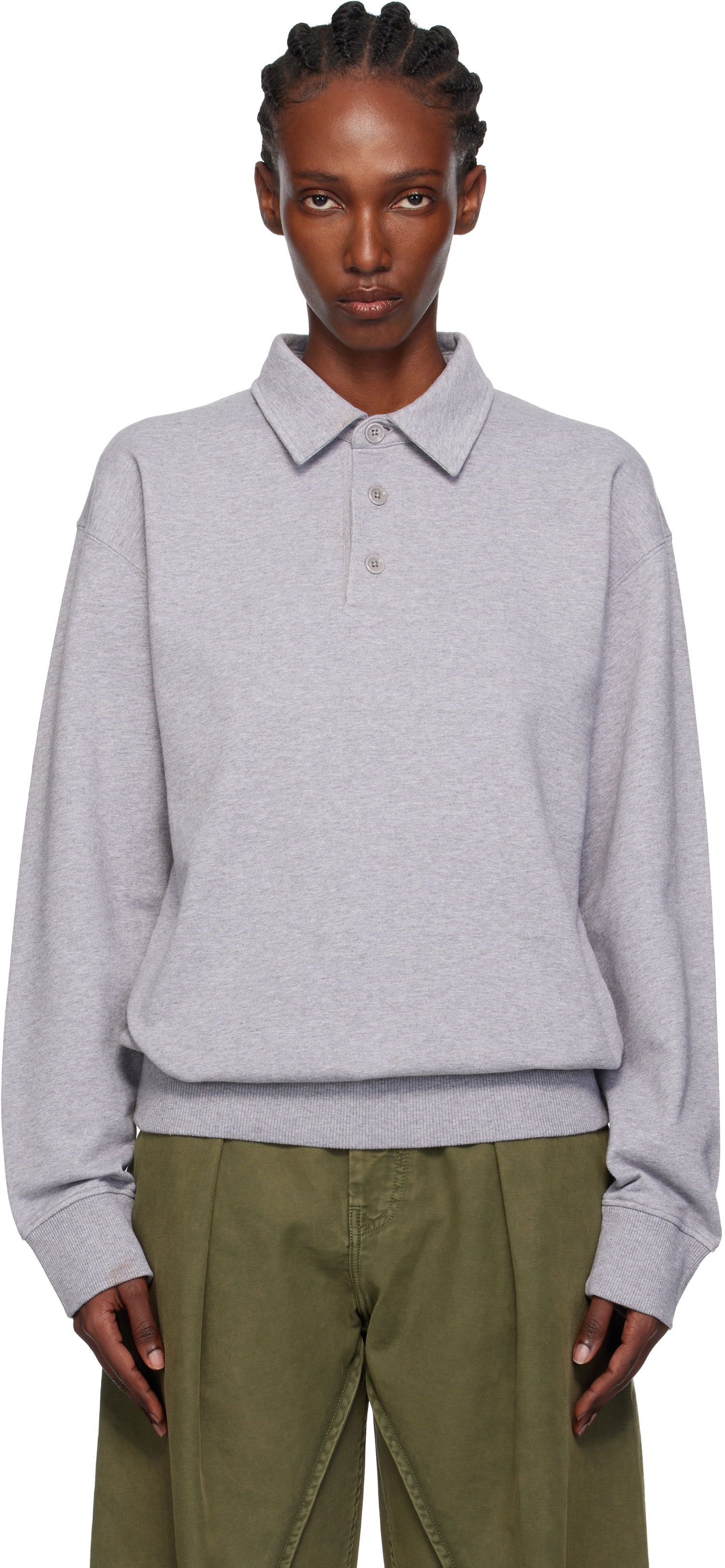 Polotröja JW Anderson JW Anderson Rugby Polo Grå | JO0287-PG1632, 0