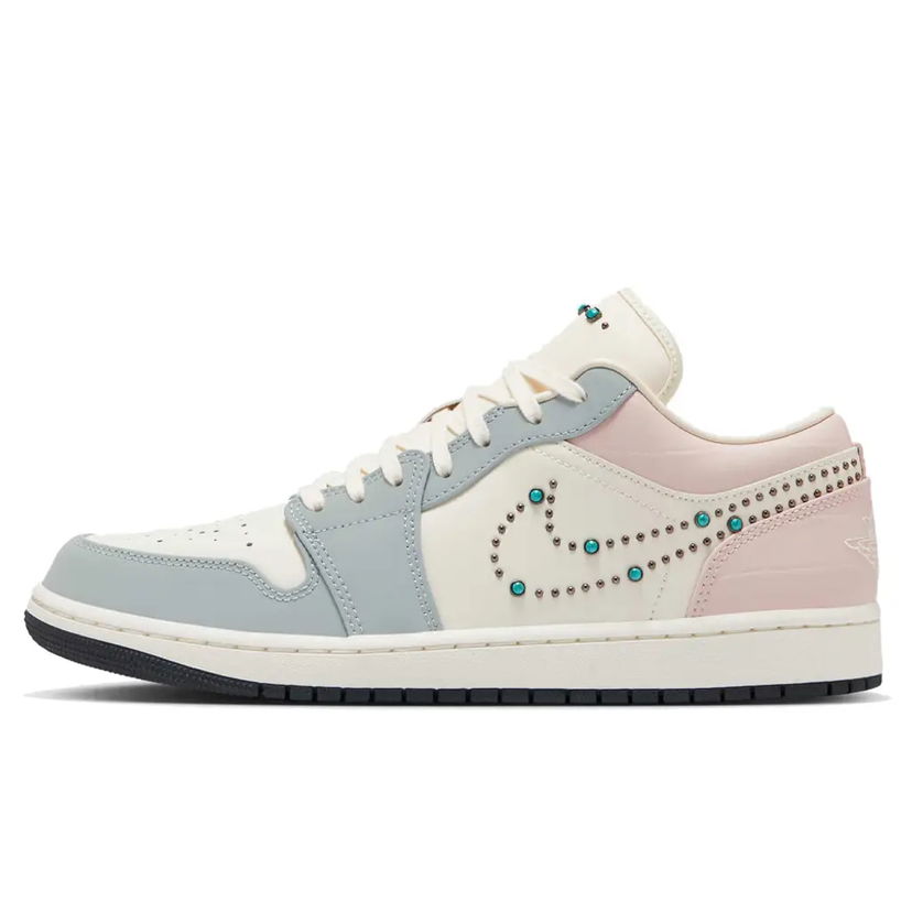 Sneakers och skor Jordan Air Jordan 1 Low 'Turquoise Gem Swoosh' Vit | IH7319-001