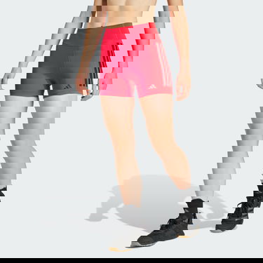 Shorts adidas Performance Optime 3-Stripes 1/4 Training Shorts Röd | JN4583, 3