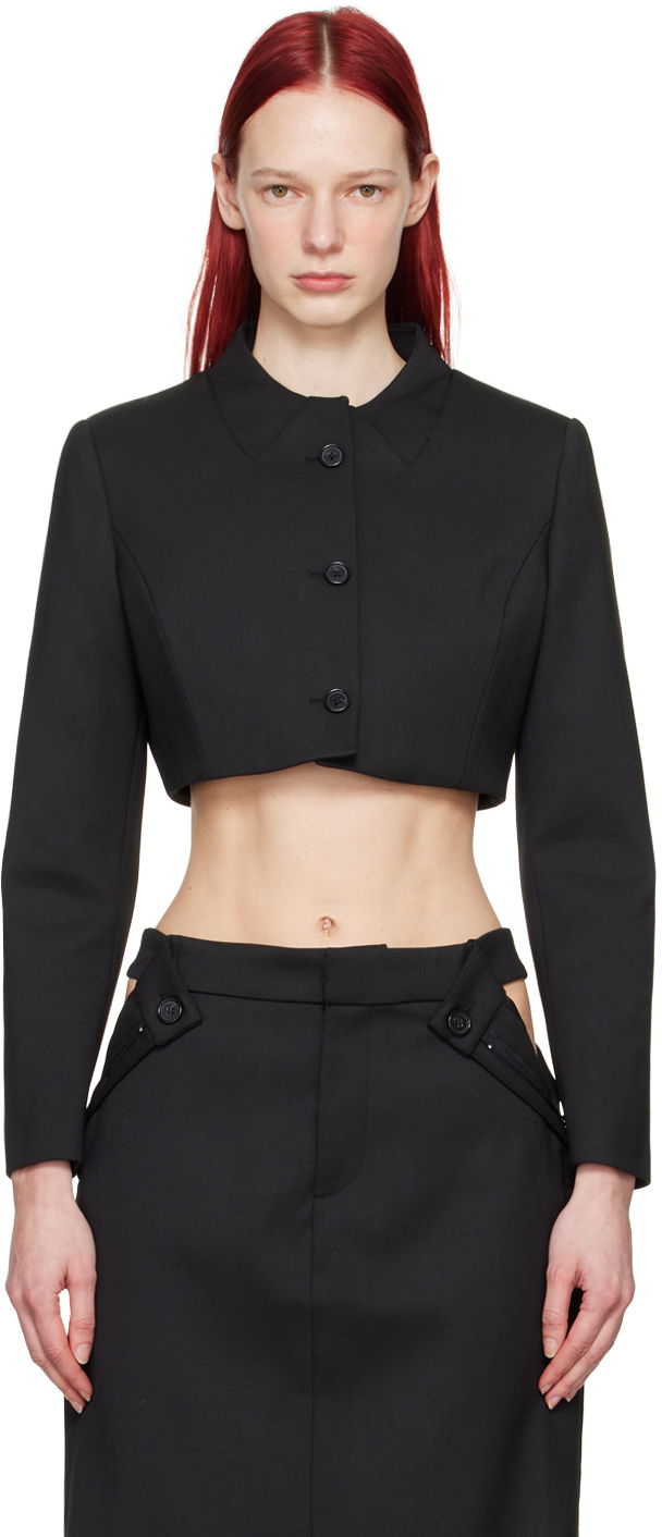 Jacka Coperni Coperni Women's Cropped Blazer Svart | COPV33BIS111