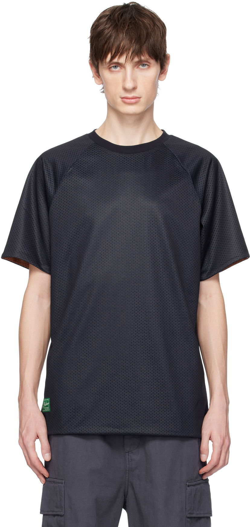 T-shirt Palmes Palmes Mesh Double Reversible T-Shirt Svart | P10-0043-660