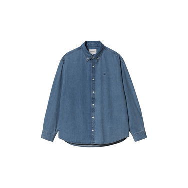 Skjorta Carhartt WIP Carhartt WIP Lucas Long Sleeve Denim Shirt Blå | I034525_9, 2