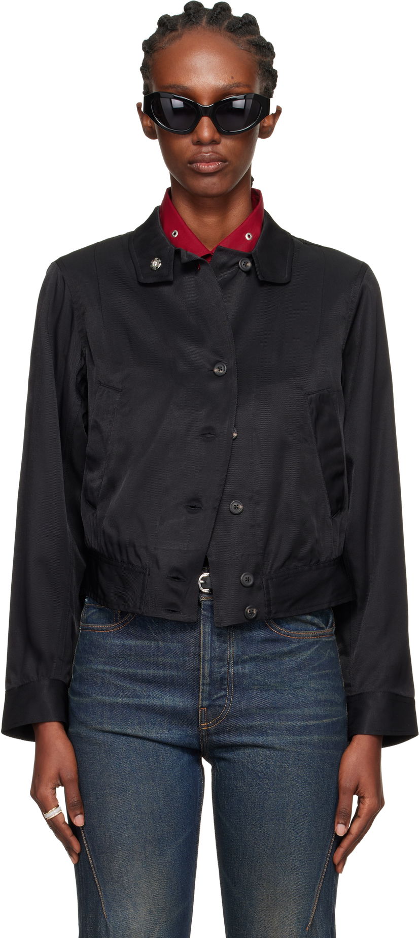 Bomberjacka OUR LEGACY Tuxedo Bomber Jacket Svart | W4252TF