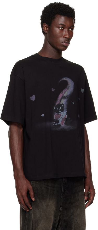 T-shirt We11done We11done Teddy Bear Graphic T-Shirt Svart | WD-TT1-23-730-U-BK, 4