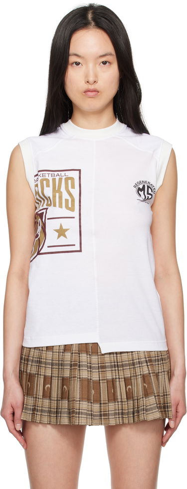Linne Marine Serre Marine Serre Graphic Print Tank Top Vit | MTT090A UJER0003, 0