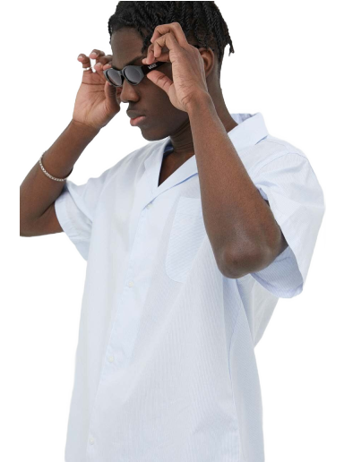 Skjorta Les Deux Leland Poplin Stripe Shirt Vit | LDM401037