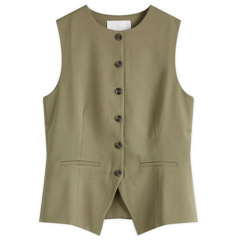 Väst Samsoe Samsoe Samsøe Samsøe Saruma Tailored Vest Grön | F25100037-170613TCX