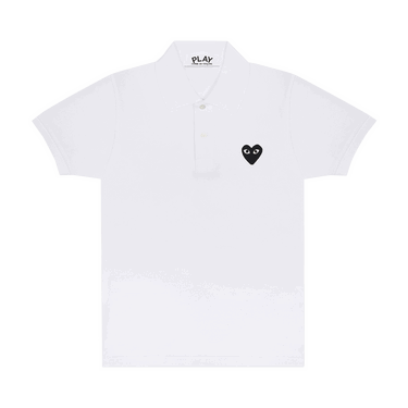 Polotröja Comme des Garçons PLAY Polo T-Shirt Vit | AZ T066 051 2, 0