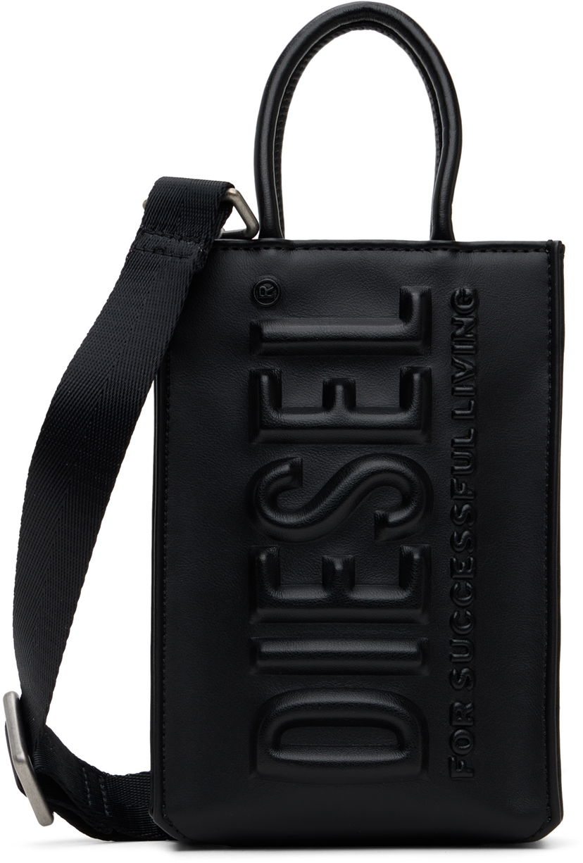 Tygpåse Diesel 3D Shopper Mini Tote Bag Svart | X09930 P5184