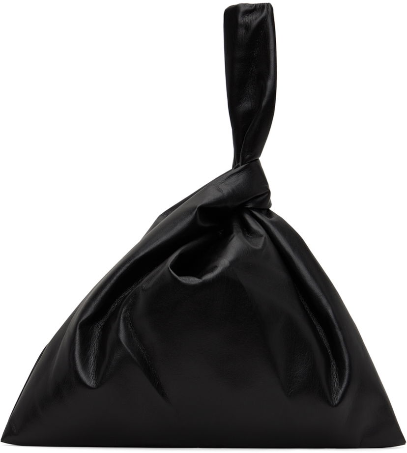 Handväska Nanushka Jen Large Alt-Leather Clutch Svart | NW23CRBG02399