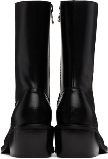 Kläder Dries Van Noten Dries Van Noten Leather Boots Svart | MS251-753, 1