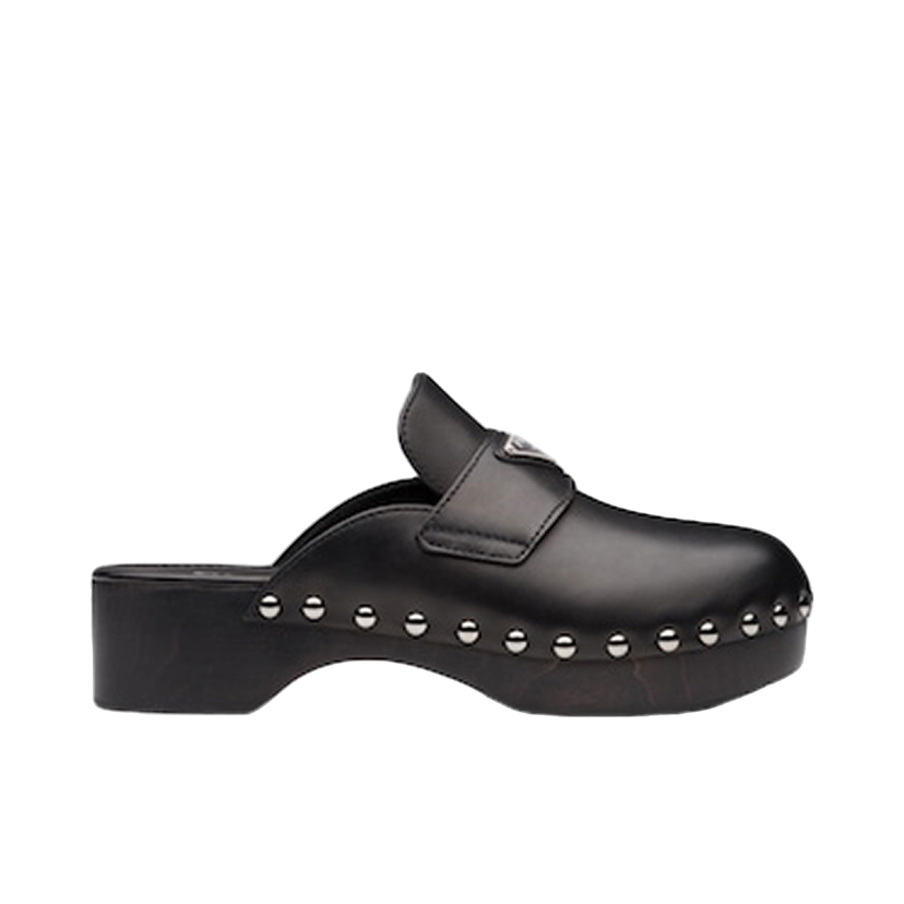 Sneakers och skor Prada 45mm Studded Clogs Svart | 1Z794M_248_F0002_F_045