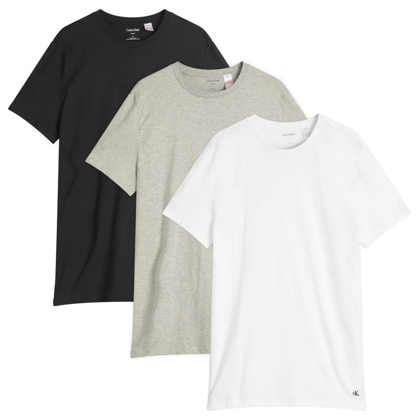 T-shirt CALVIN KLEIN Calvin Klein Men's Crew Neck 3 Pack T-Shirts Vit | LV00NB4051MP1