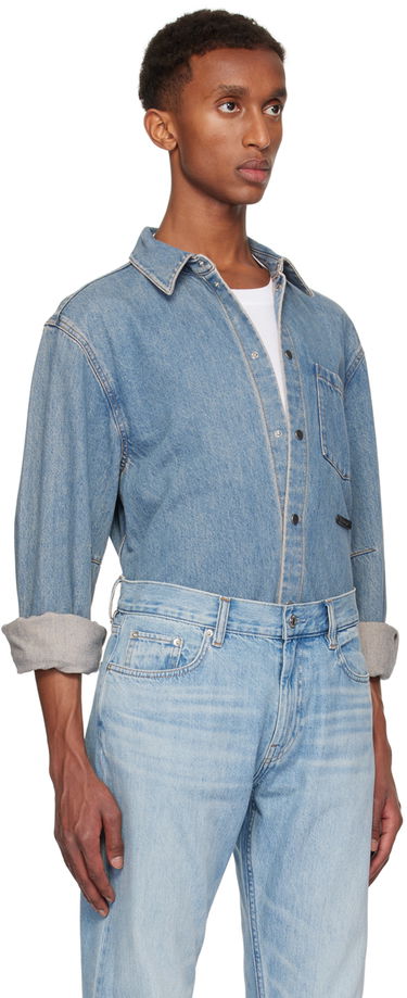 Skjorta Helmut Lang Classic Denim Shirt Blå | O06DM501, 1