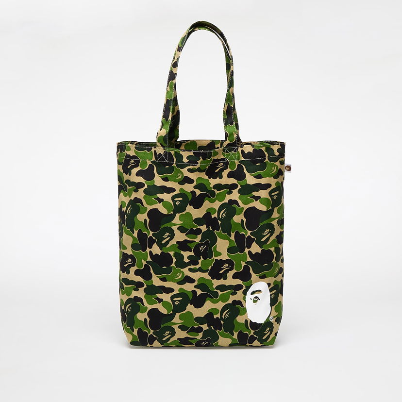 Tygpåse BAPE A BATHING APE Abc Camo Tote Bag Grön | 001BAK801010M GRN